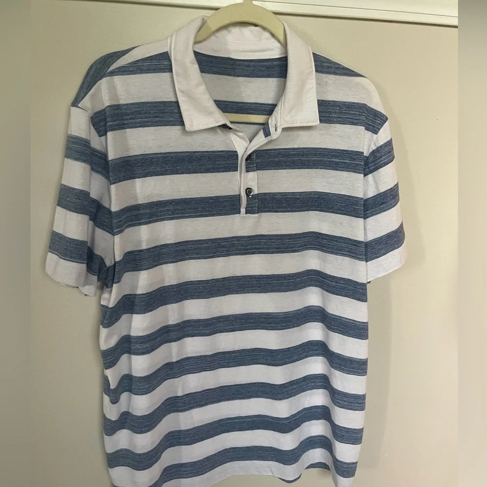 Banana Republic men’s striped soft polo shirt XL